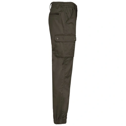 Pantalón cargo unisex con bajo elástico