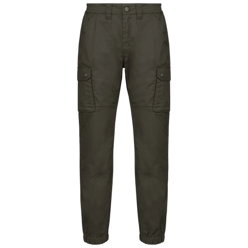 Pantalón cargo unisex con bajo elástico