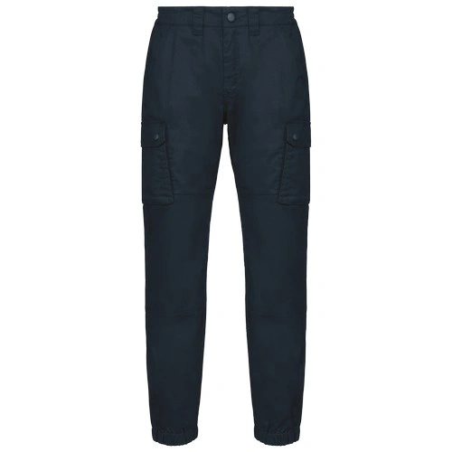 Pantalón cargo unisex con bajo elástico