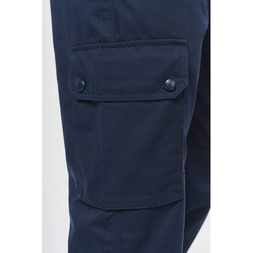 Pantalón cargo unisex con bajo elástico y tira reflectante