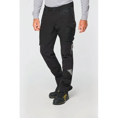 Pantalón stretch reciclado multibolsillos unisex