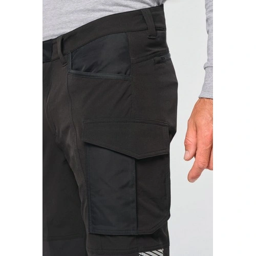 Pantalón stretch reciclado multibolsillos unisex
