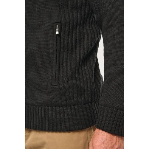 Cárdigan con forro polar hombre