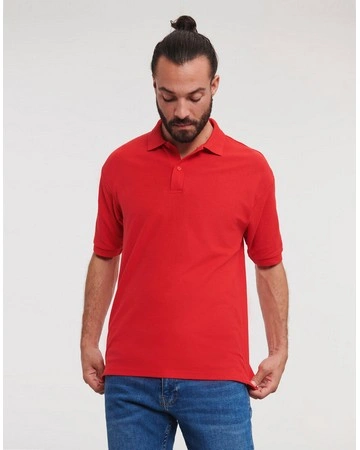 Polo manga corta piqué russell 215gsm
