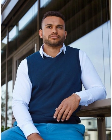 Chaleco cuello v russell suave y duradero 275gsm