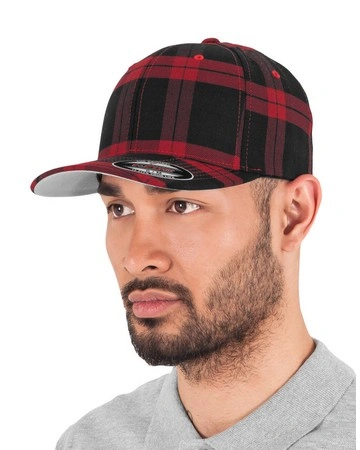 Gorra flexfit cuadros escoceses premium 330gsm