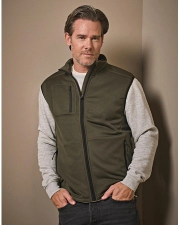 Chaleco polar elástico cálido y resistente 235gsm