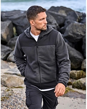 Chaqueta polar con capucha mountain abrigada 344gsm