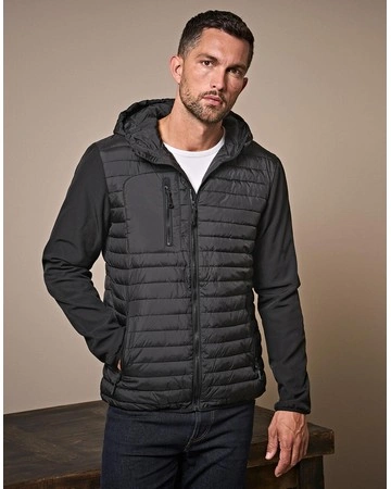 Chaqueta softshell crossover repelente agua 65gsm