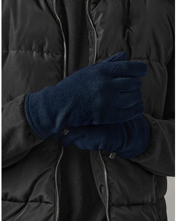 Gorra y guantes polares reciclados cálidos