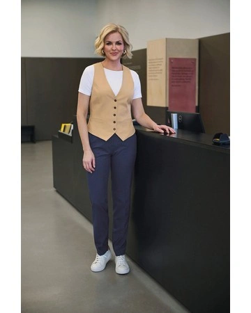 Chaleco beatrice mujer corte entallado 315gsm