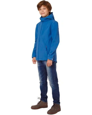 Chaqueta softshell niño impermeable capucha