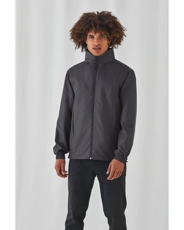 Chaqueta cortaviento impermeable manga larga