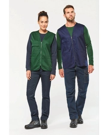 COMPRAR CHALECO POLIALGODÓN MULTIBOLSILLOS - UNISEX REF WK608