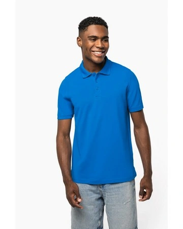 Polo piqué algodón manga corta triple botón 220gsm