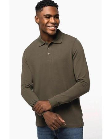 Polo manga larga 100% algodón premium 220gsm