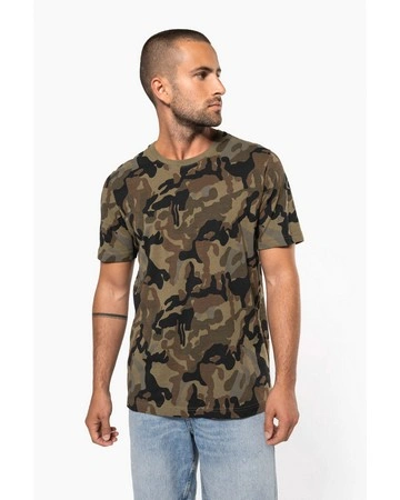 Camiseta camuflaje 140gsm algodón personalizable