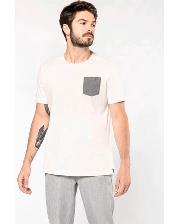 COMPRAR CAMISETA ALGODON ORGANICO CON BOLSILLO REF K375 KARIBAN