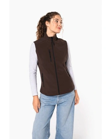 Chaleco mujer softshell impermeable 3 capas 300gsm
