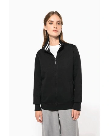 Chaqueta mujer algodón cremallera bolsillos 360gsm