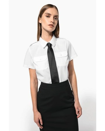 Camisa piloto mujer manga corta easy care 115gsm