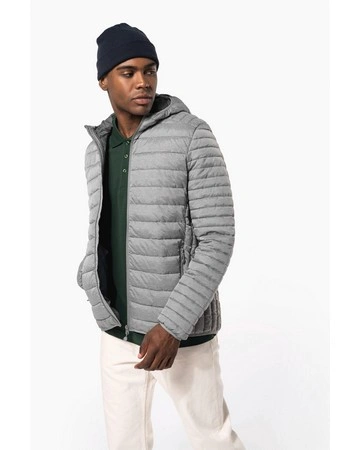 Chaqueta acolchada ultraligera con capucha 35gsm