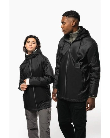 Chaqueta con capucha micropolar cálida y resistente 200gsm