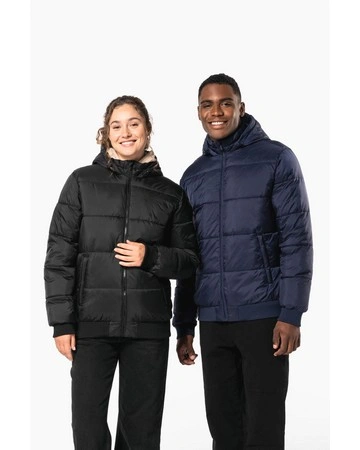 Chaqueta ripstop reciclada capucha hidrófuga 35gsm