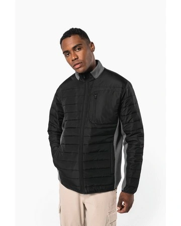 Chaqueta bimaterial kariban acolchada 70gsm