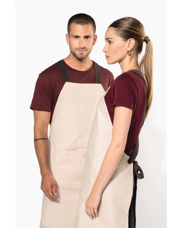 Delantal algodón orgánico kariban resistente 280gsm