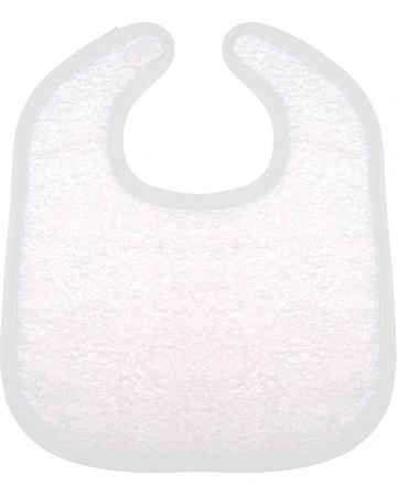 Babero rizo algodón bebé cierre velcro 400gsm