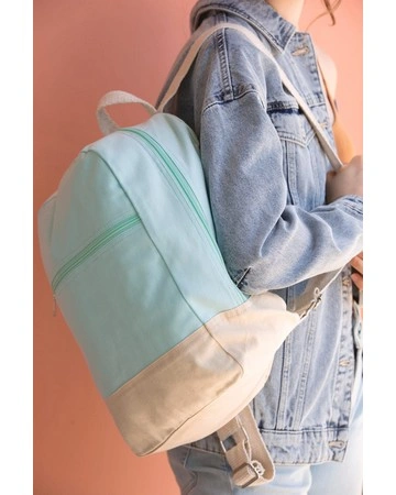 Mochila algodón 100% kimood básica 220gsm