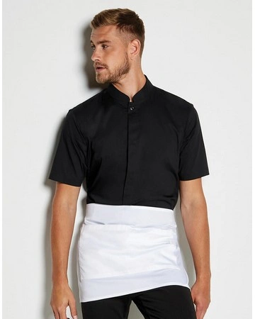 Camisa mandarin entallada 120gsm cómoda