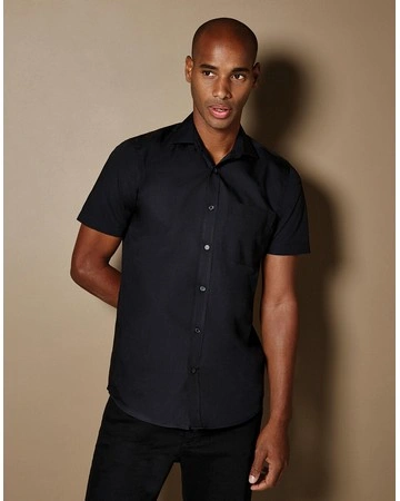 Camisa popelina con bolsillo fácil planchado 105gsm