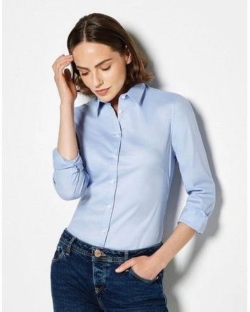 Camisa corporativa mujer stretch oxford 143gsm