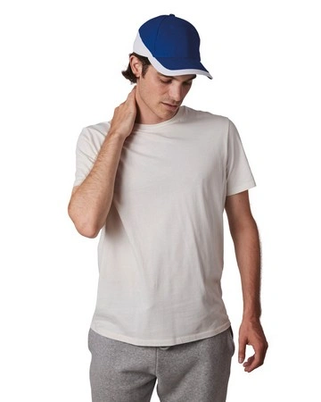 Gorra racing bicolor algodón transpirable 260gsm