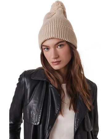 Gorro con pompón polylana sostenible y certificado