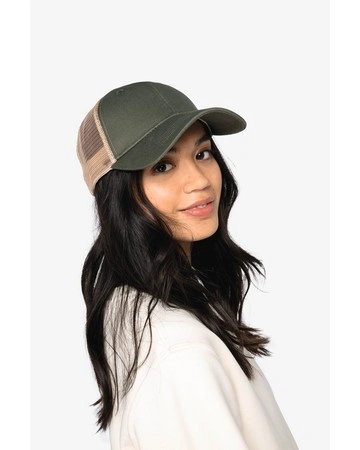 Gorra trucker algodón orgánico sostenible 310gsm