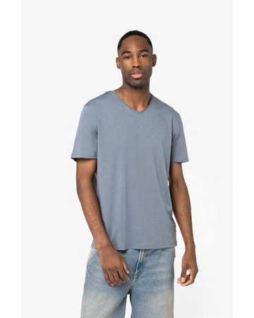 Camiseta orgánica slub bordes sin rematar 130gsm