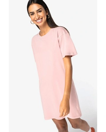 Vestido mujer algodón orgánico efecto lavado 165gsm