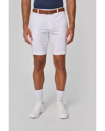 Bermuda poliéster corte entallado repelente agua 160gsm