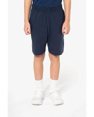 Pantalón corto niño algodón transpirable 185gsm