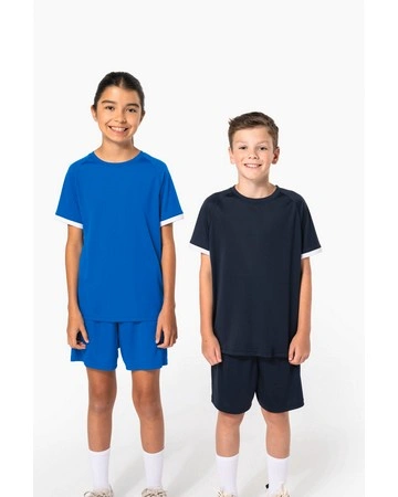 Camiseta multideporte infantil secado rápido 140gsm