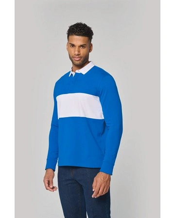 Polo rugby manga larga 100% algodón 280gsm