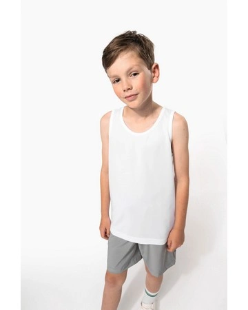 Camiseta tirantes infantil secado rápido 140gsm
