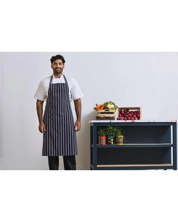 Delantal a rayas algodón 100% premium 240gsm