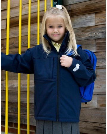 Chaqueta softshell niño impermeable y transpirable 320gsm