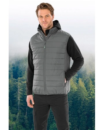 Chaleco acolchado reciclado impermeable 65gsm