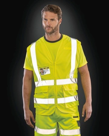 Chaleco malla executive cool seguridad certificado 145gsm