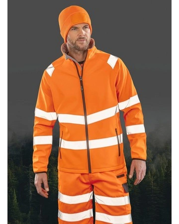 Softshell alta visibilidad imprimible reciclada 280gsm